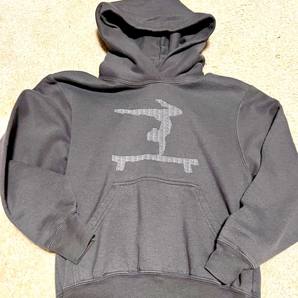 Gymnastics sweatshirt, size youth medium